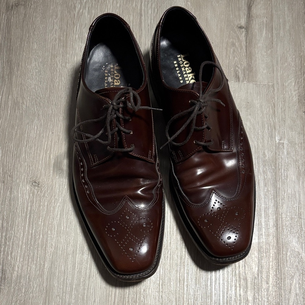 Loake Men's Rich Brown Leather Derbys‎